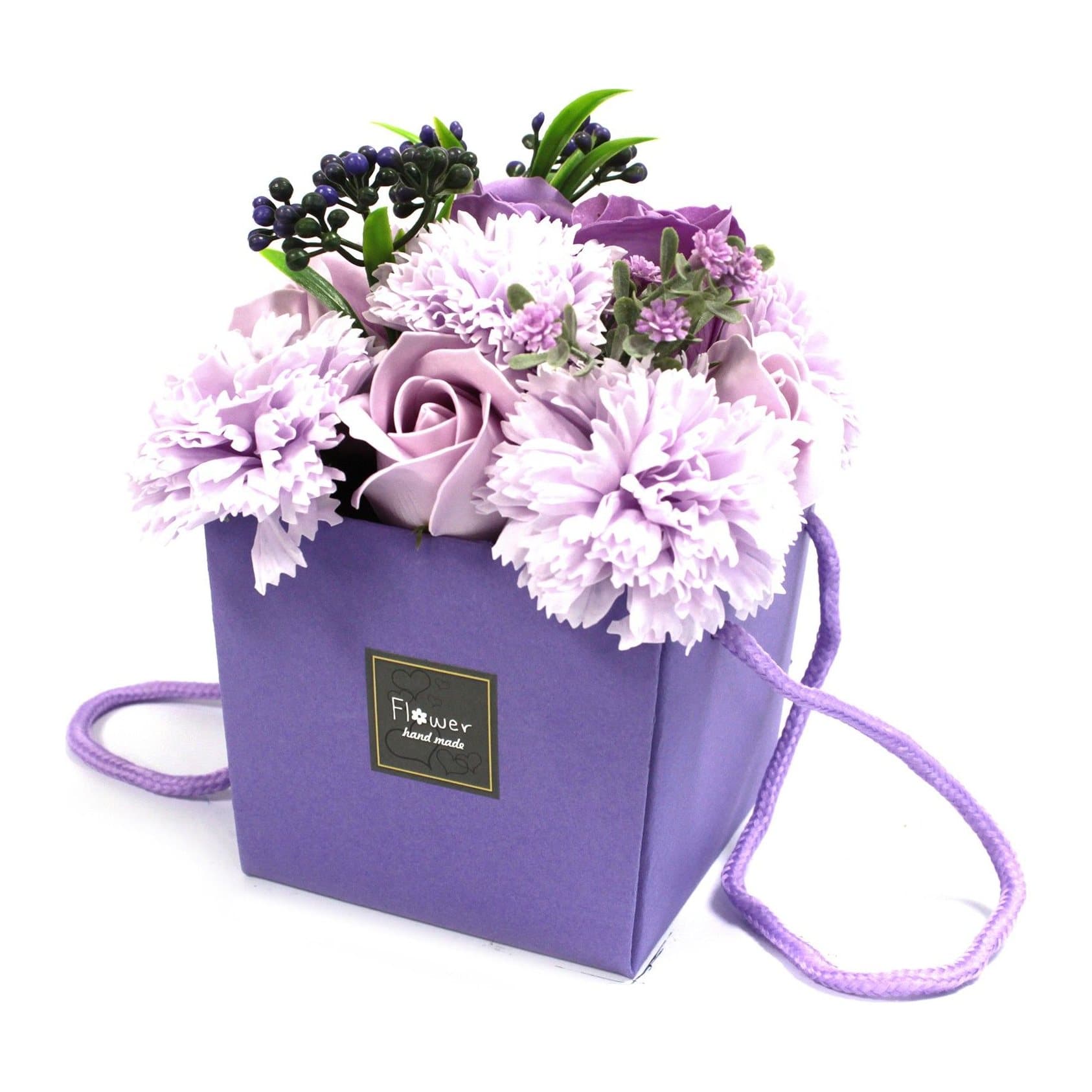 Soap flowers arranged as a bouquet