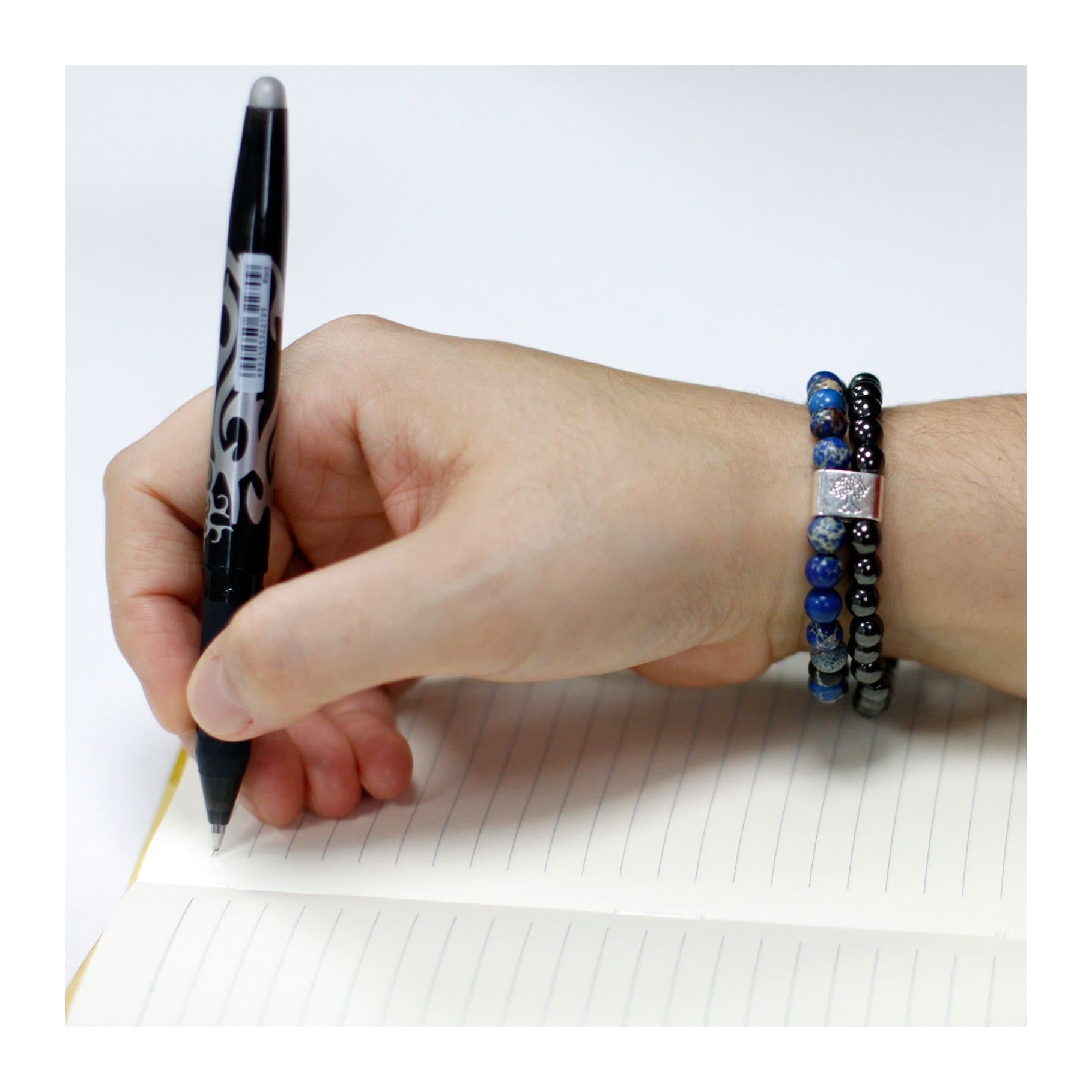 Sodalite magnetic gemstone bracelet on elastic