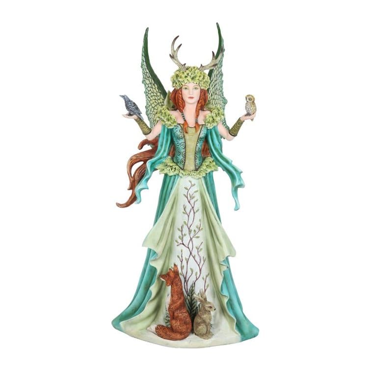 Large green fairy figurine The Caretaker by Amy Brown