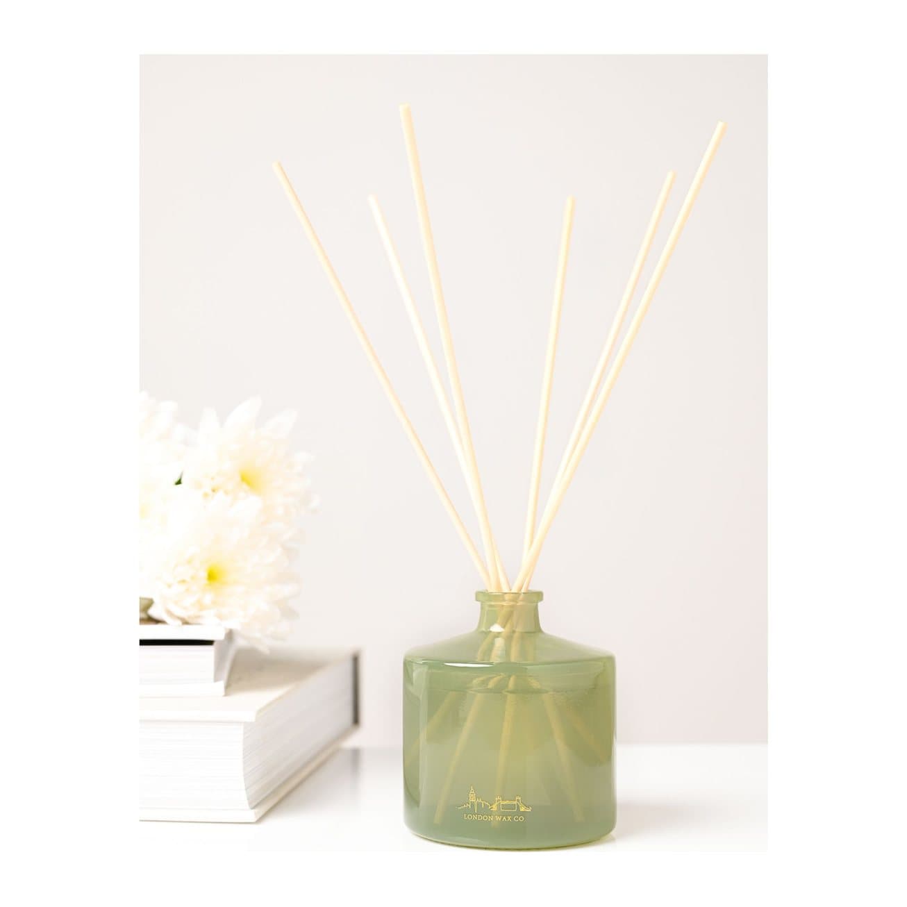 Cherished Moment reed diffuser, glass bottle with wooden reeds
