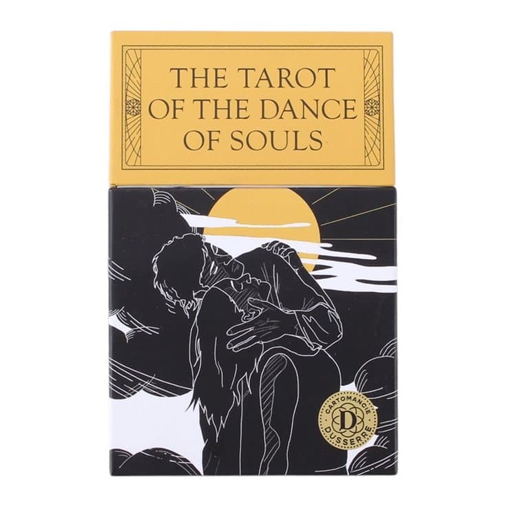 The Tarot of the Dance of Souls tarot deck in its matt cardboard box