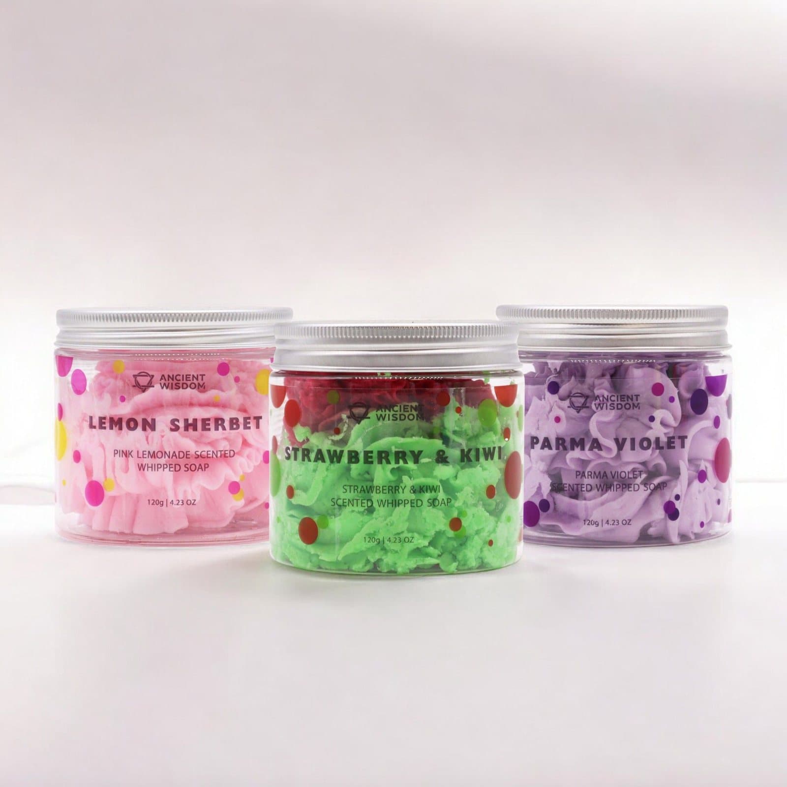 Gift bundle sets of whipped soaps, home fragrance and Vitamin C products