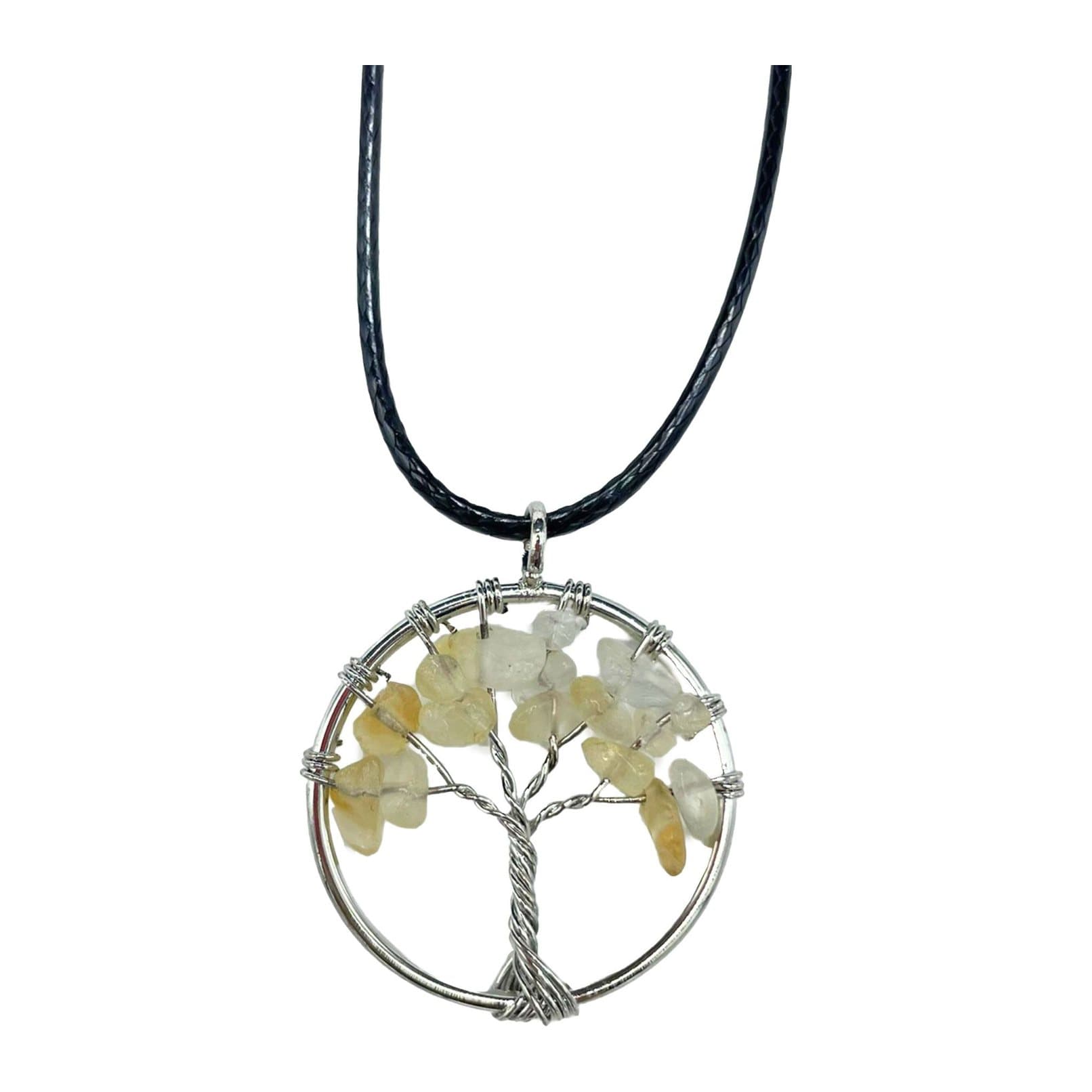 Tree of Life pendant with branches around an orange-red carnelian