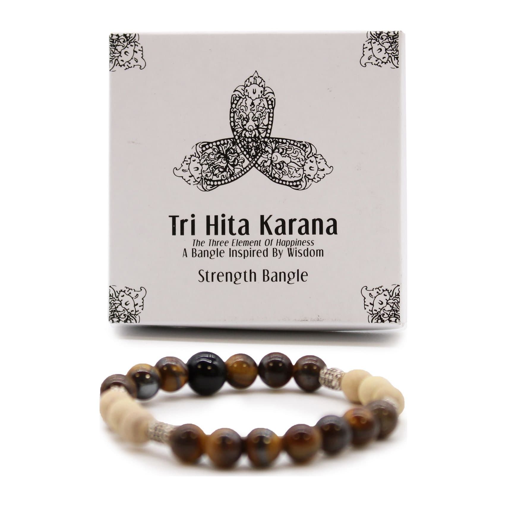 White, black and grey beaded bangle made of stone, glass and wood beads