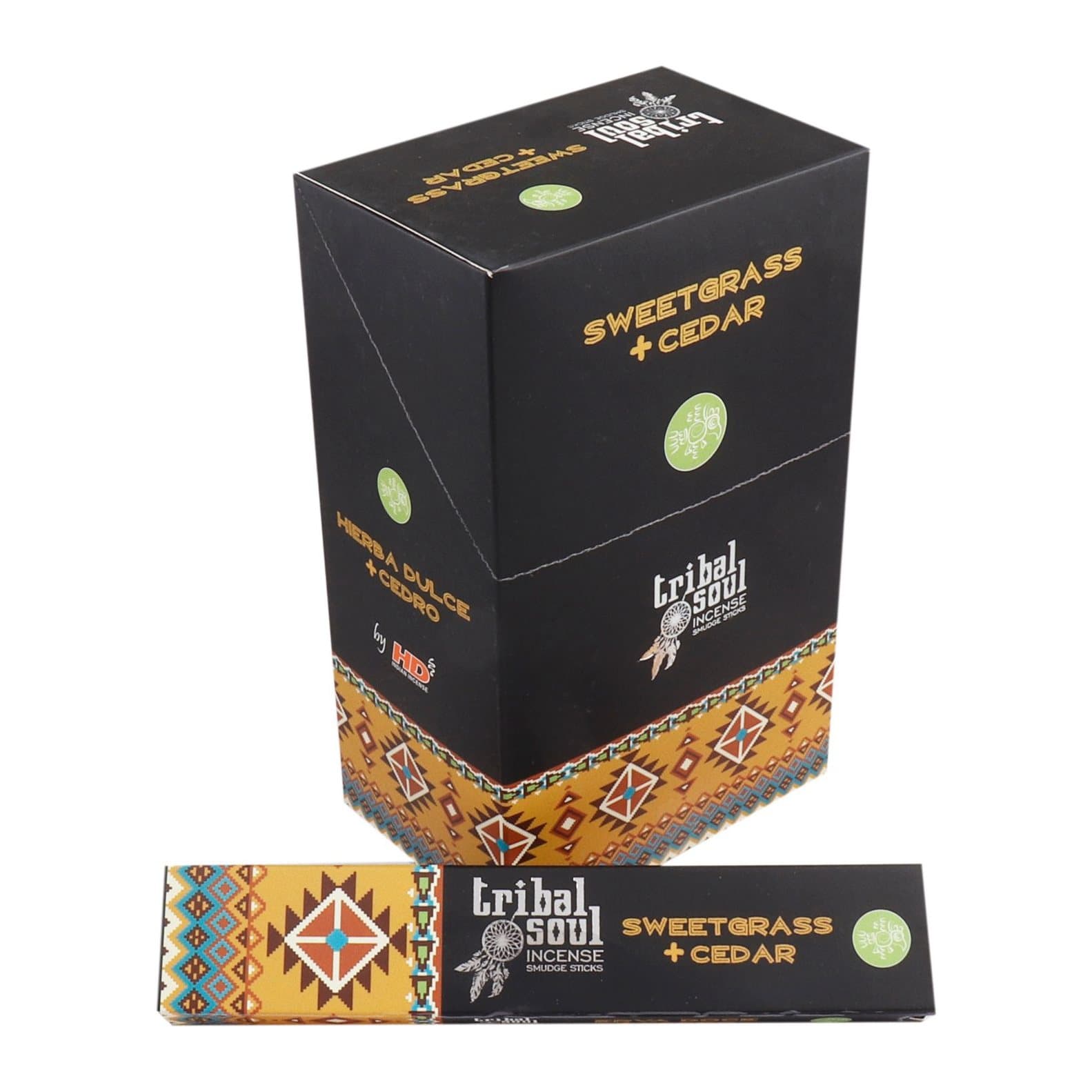 Pack of three Tribal Soul sweet grass and cedar incense sticks
