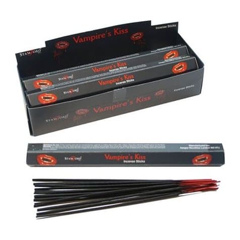 Pack of black incense sticks in fantasy styles