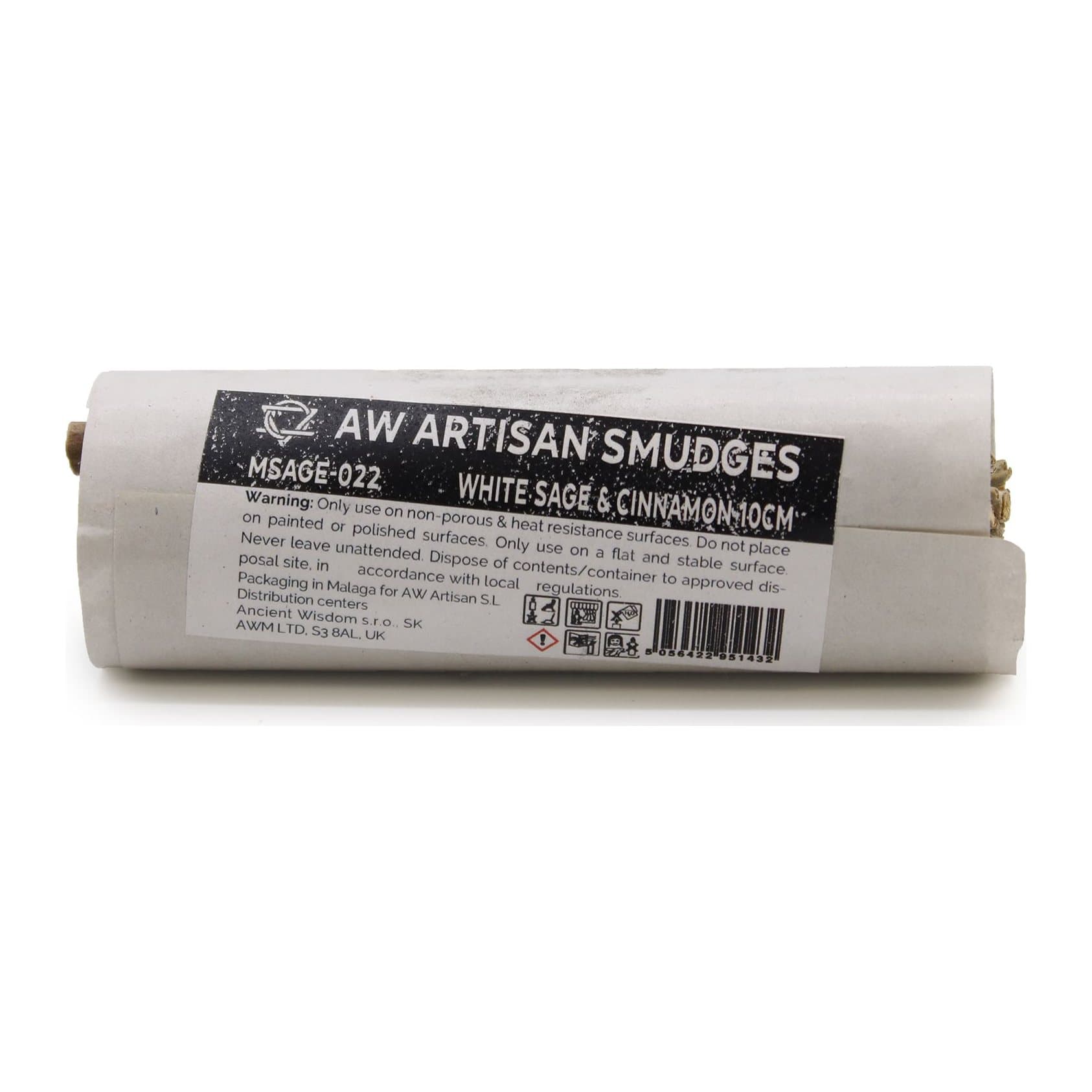 Small white sage and cinnamon herb bundle