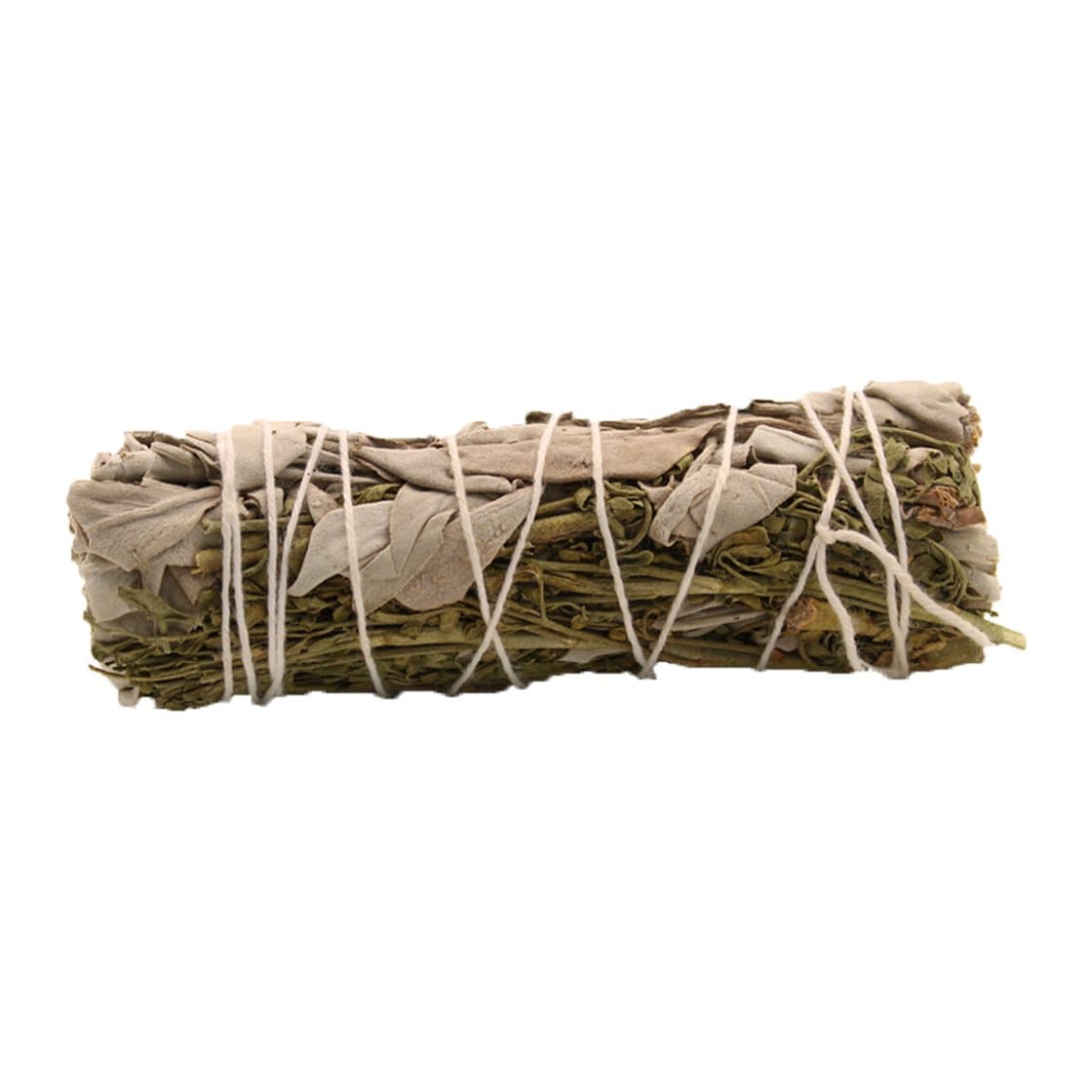 Small bundle of dried white sage and ruda