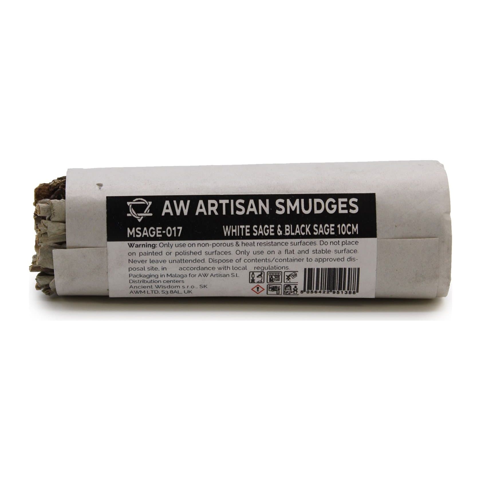 Small white sage bundle combined with black or blue sage
